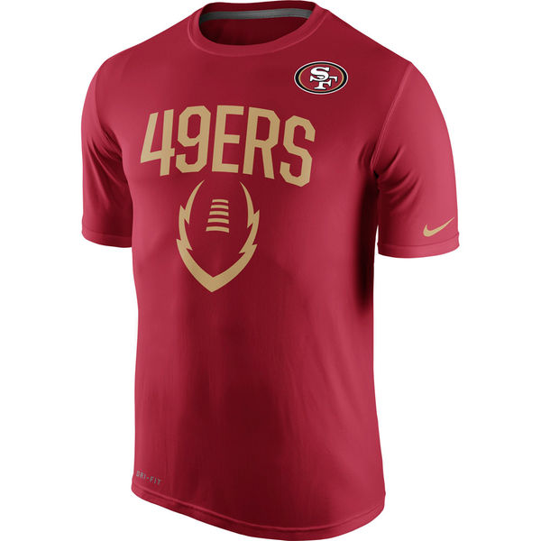 Men NFL San Francisco 49ers Nike Legend Icon Performance TShirt  Scarlet->nfl t-shirts->Sports Accessory